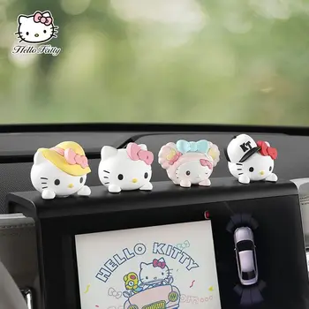 Hello Kitty Auto Rotājumi Cute Karikatūra Automobiļu Iekšā Auto Piederumi Studentu Meitene Desktop Attēls Istabas Interjeru Izsmalcinātu Dāvanu