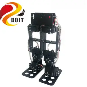 SZDOIT 6 Dof Stabilu Biped Staigāt Humanoīds Robots Metāla Robotikas Karkasa Komplekts ar 6pcs Augstu Griezes momentu Digitālo Servos DIY